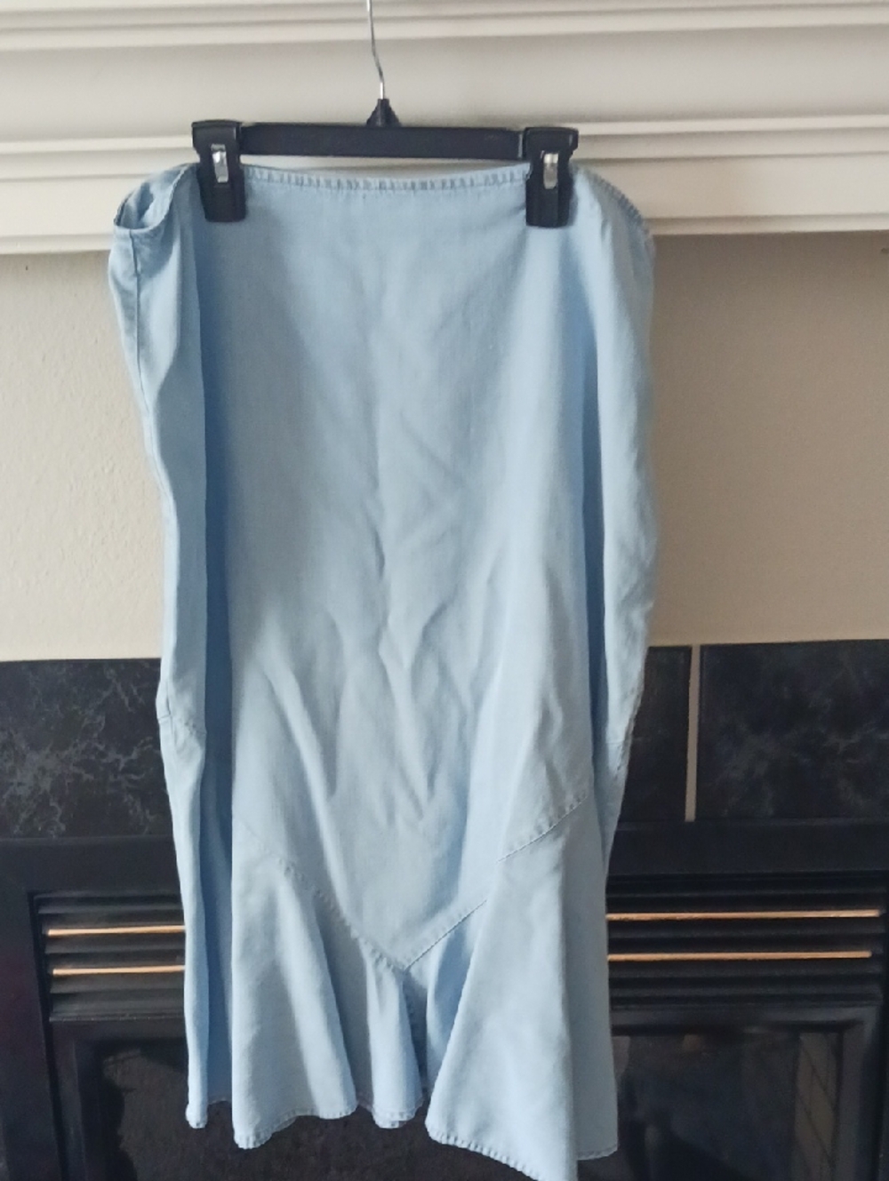 Light Blue Ruffled Skirt - Picture 2 of 8